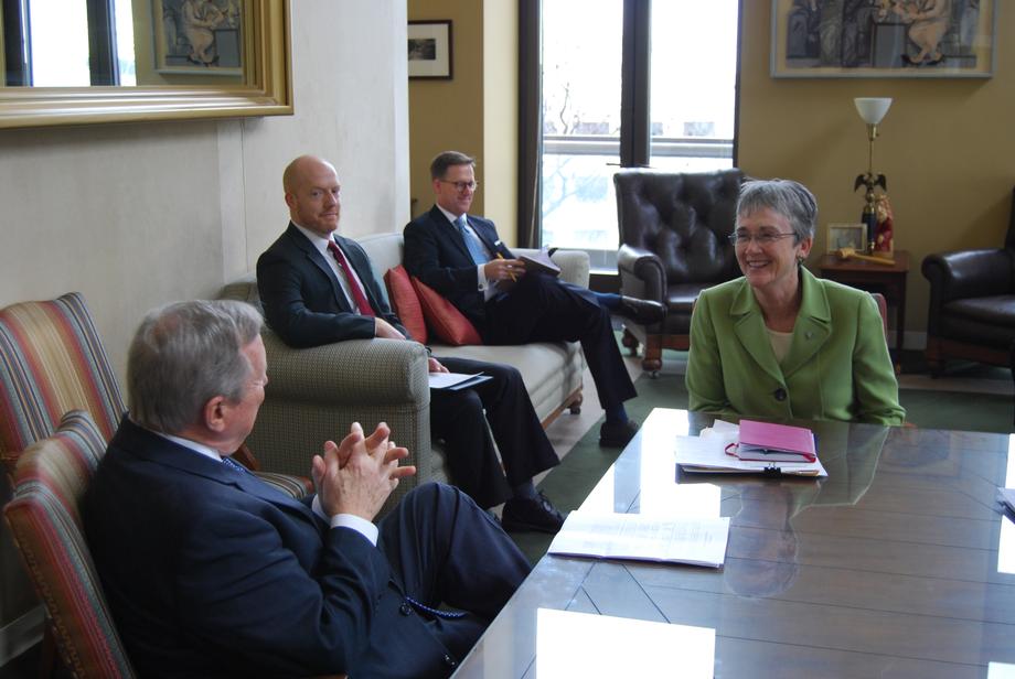 Durbin Meets With Secretary of the Air Force Heather Wilson