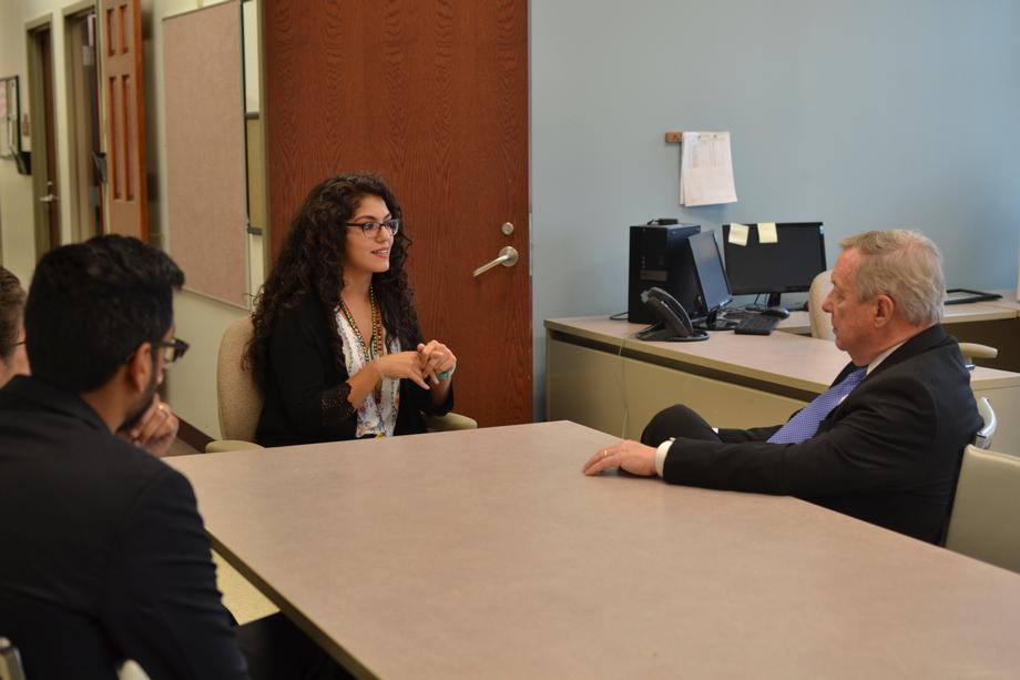 Durbin Visits Moos Elementary 