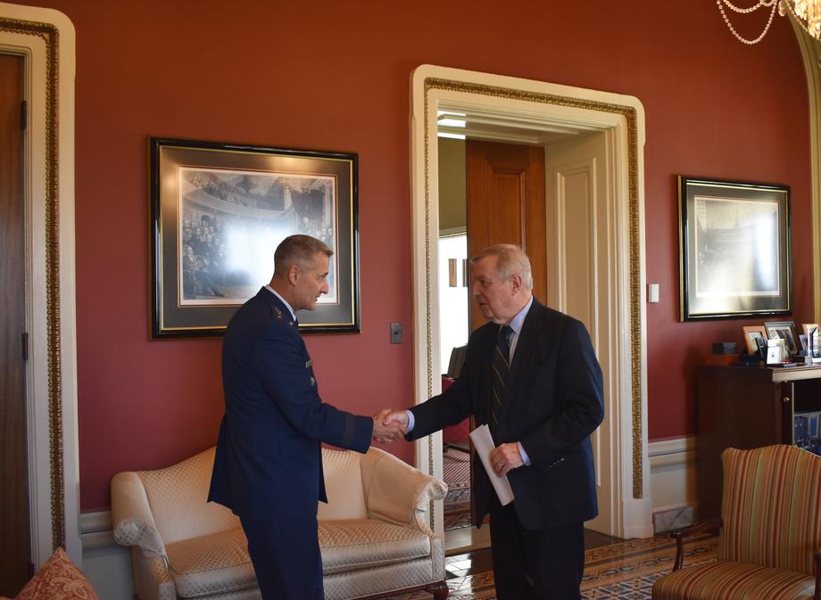 DURBIN MEETS WITH NATIONAL GUARD BUREAU CHIEF NOMINEE