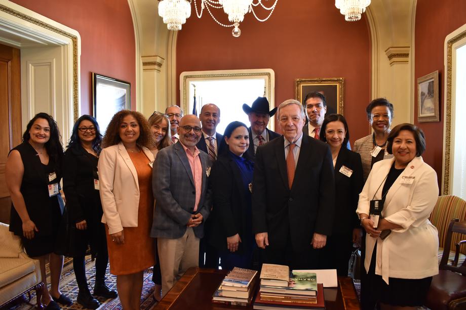DURBIN MEETS WITH HISPANIC ASSOCIATION OF COLLEGES AND UNIVERSITIES