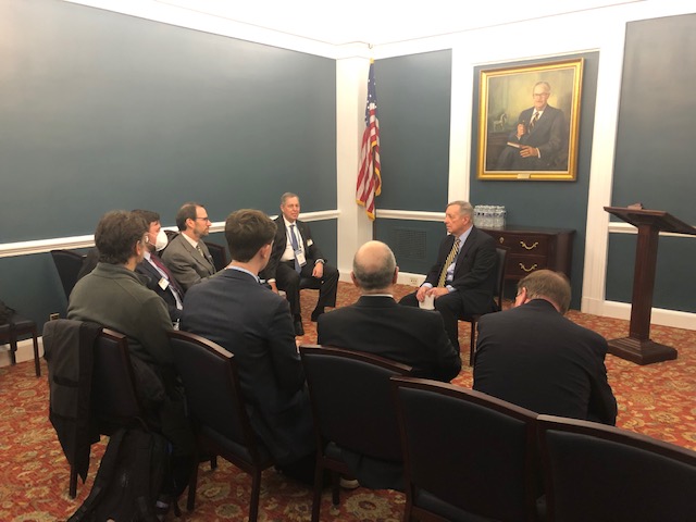 DURBIN DISCUSSES EFFORTS TO COMBAT ANTISEMITISM AND IMPORTANCE OF TWO-STATE SOLUTION WITH ILLINOIS MEMBERS OF J STREET