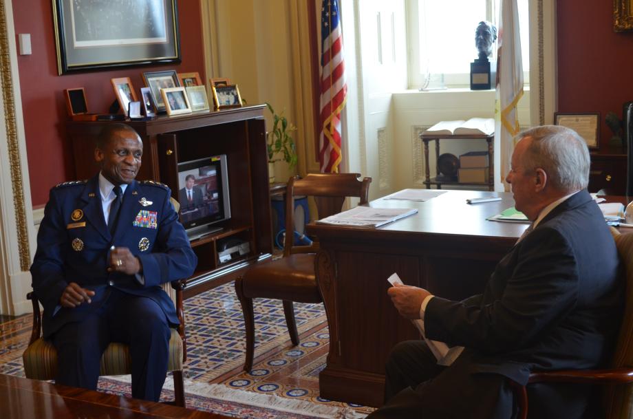July 9, 2015 – I was happy to meet with General Darren McDew, the Nomination to be Commander of US Transportation Command