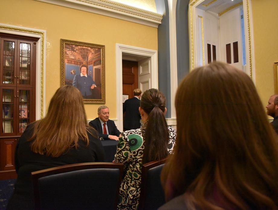 DURBIN MEETS WITH ILLINOIS FARM BUREAU PRESIDENT AND MEMBERS