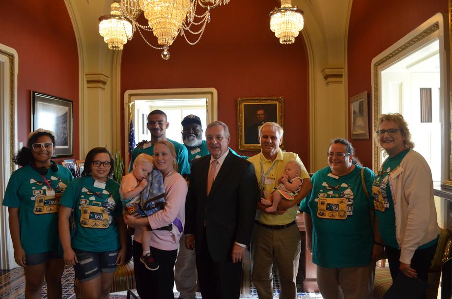 July 6, 2016 - Senator Durbin met with Illinois Education Association Delegates to discuss education issues.
