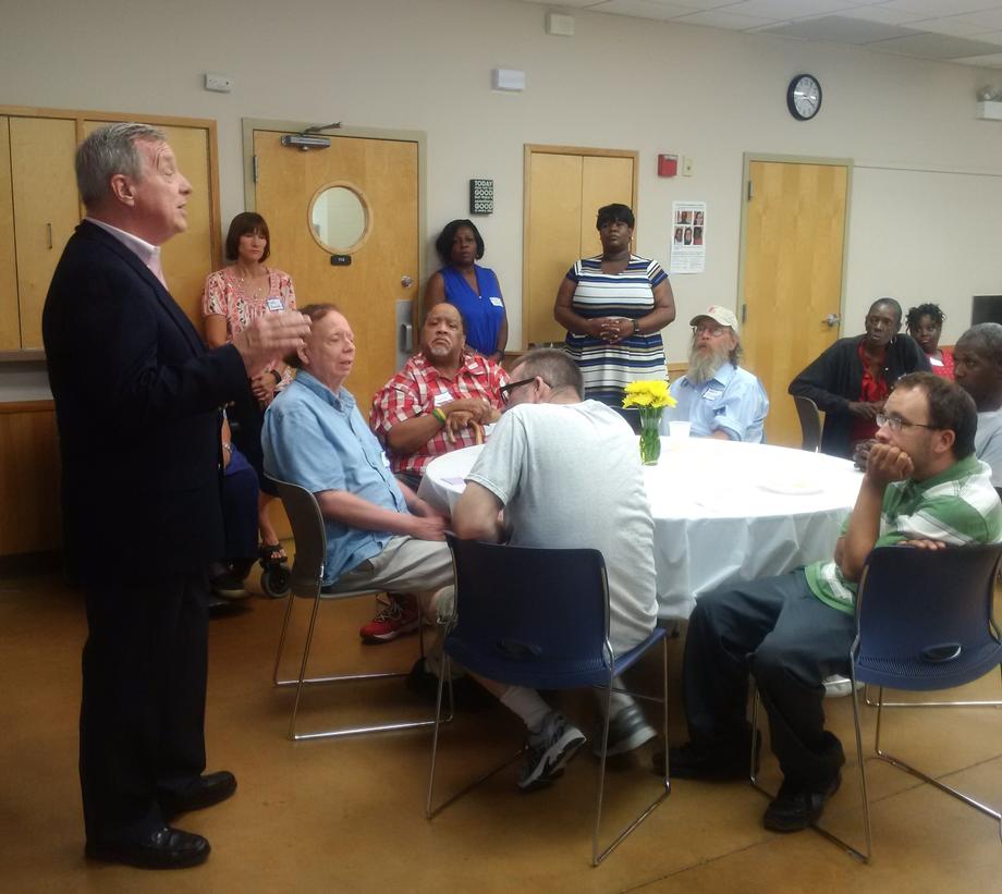 July 21, 2016 - Senator Durbin visited Thresholds’ newest treatment center in Blue Island