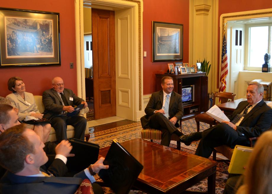 [WASHINGTON, D.C.] – U.S. Senator Dick Durbin (D-IL) met with members of the Will County Governmental League who were in Washington, D.C. for their annual fly-in. Durbin and the group discussed local economic development issues and transportation priorities.