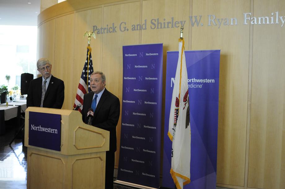 Durbin Welcomes NIH Director to Chicago 
