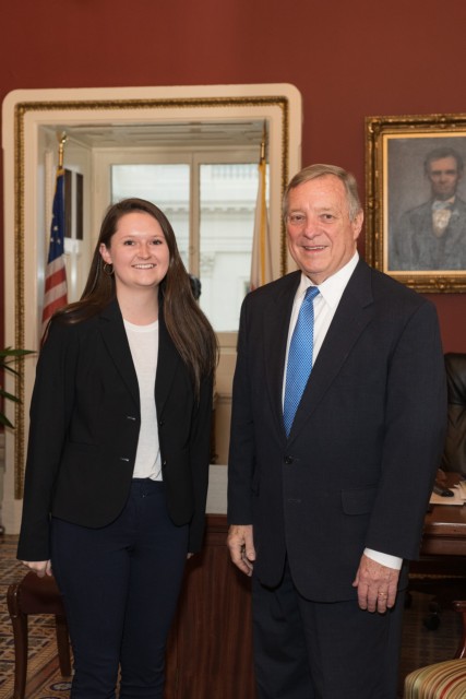 Durbin Meets With Ed Greelegs Scholar Alexis Ryckaert
