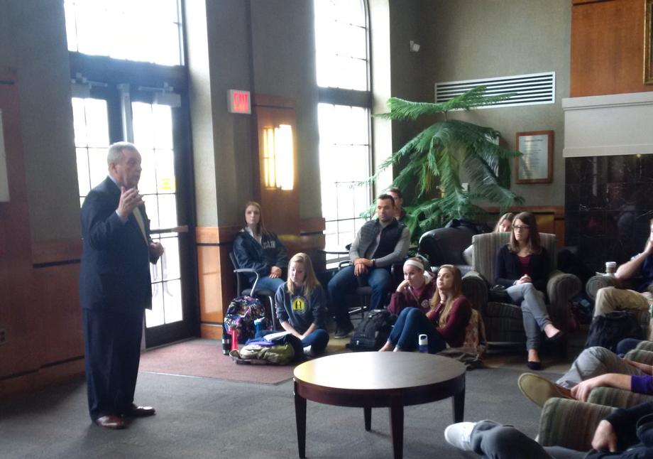 March 18, 2016 - I visited Augustana College in Rock Island and spoke with political science students.
