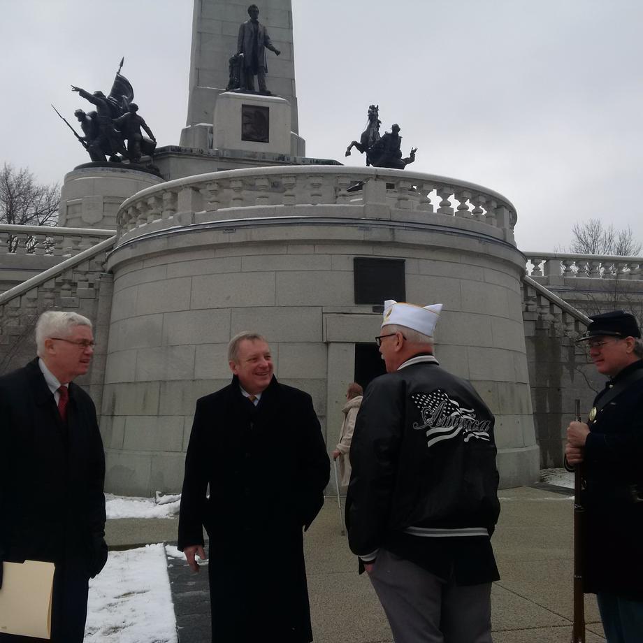 February 12, 2016 - In honor of Lincoln’s birthday I met with American Legion members following their annual pilgrimage to Lincoln’s Tomb