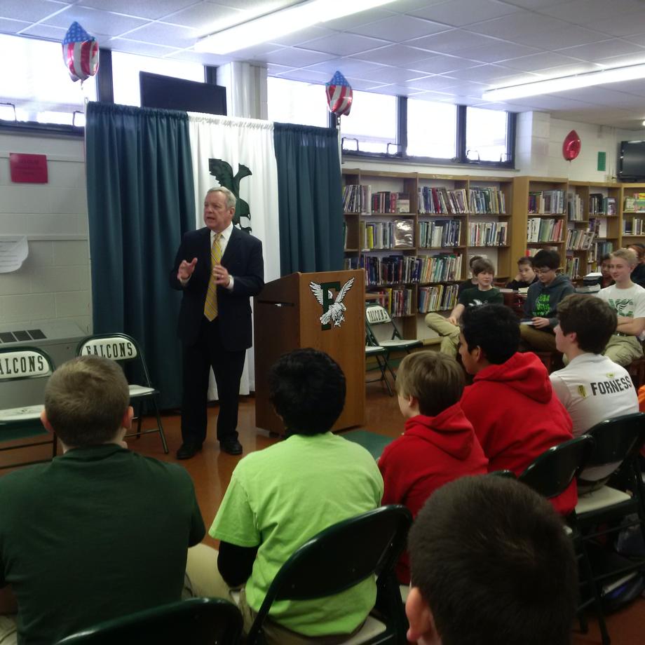 February 12, 2016 - I spoke with students at Franklin Middle School in Springfield