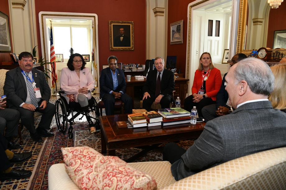 Durbin, Duckworth Meet With Illinois Mayors