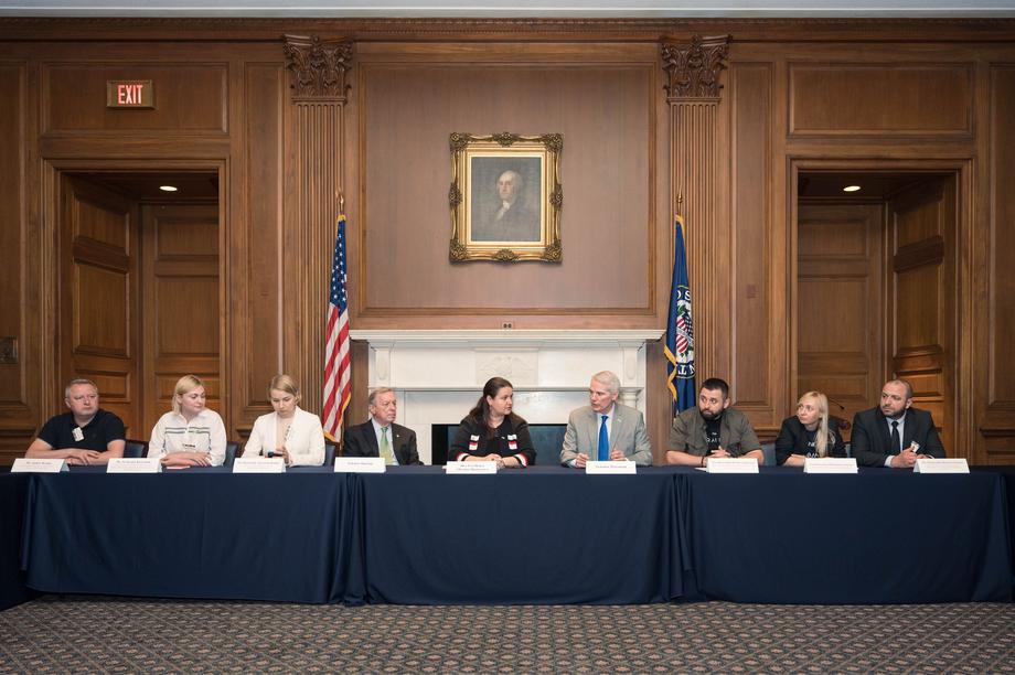 Portman, Durbin, Ukraine Caucus Receive Updates From Members of the Ukrainian Parliament  