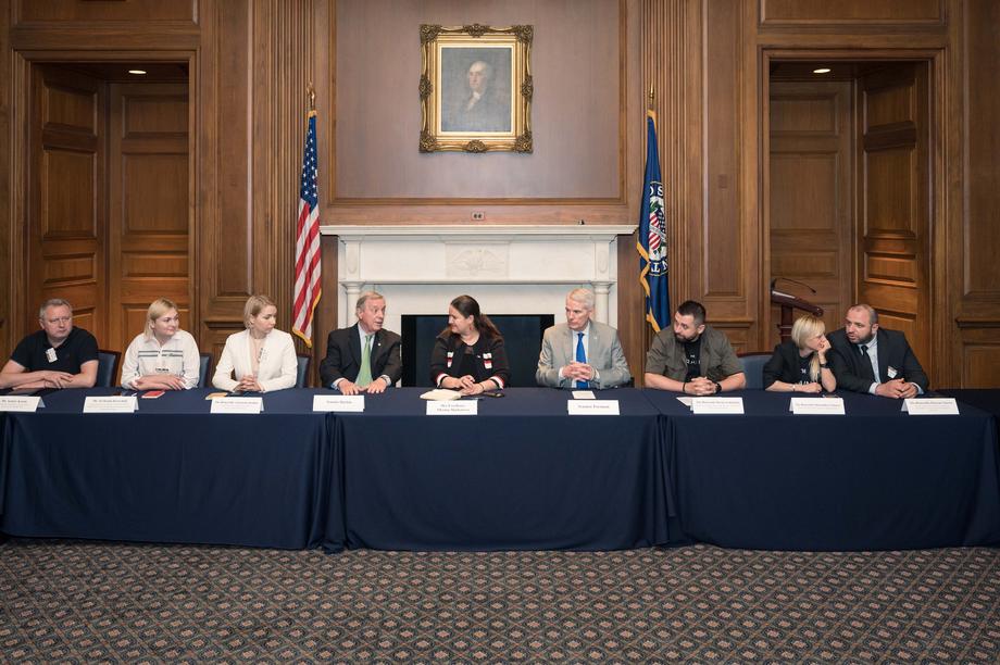 Portman, Durbin, Ukraine Caucus Receive Updates From Members of the Ukrainian Parliament  