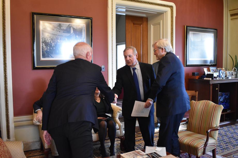 DURBIN MEETS WITH AUSTRALIAN AMBASSADOR TO THE U.S., KEVIN RUDD