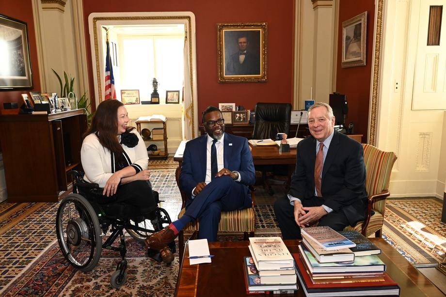 DURBIN, DUCKWORTH MEET WITH CHICAGO MAYOR-ELECT BRANDON JOHNSON