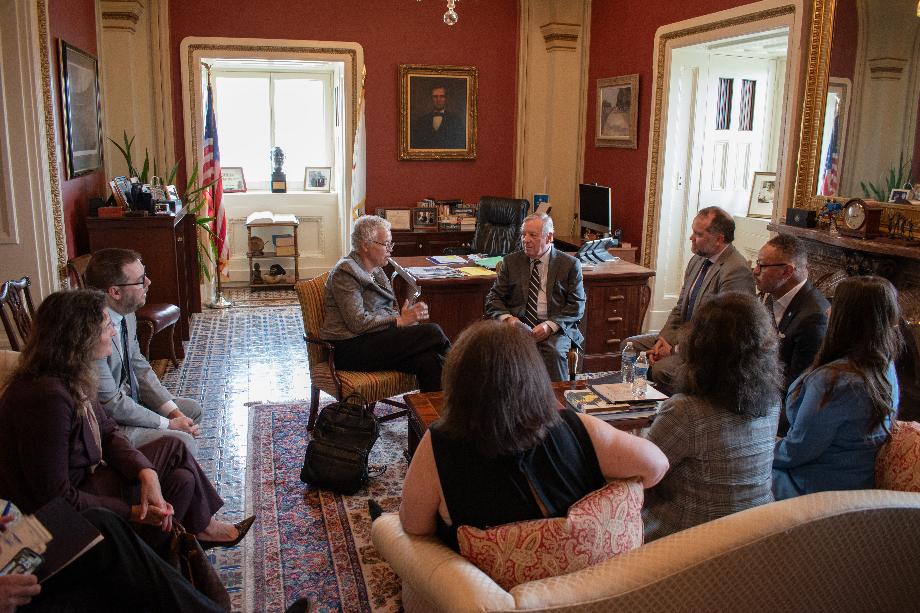 DURBIN MEETS WITH COOK COUNTY BOARD OF COMMISSIONERS, TONI PRECKWINKLE, AND COOK COUNTY HEALTH LEADERSHIP