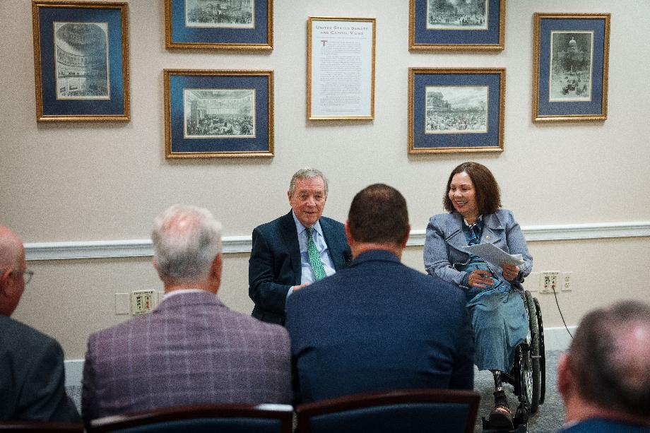 DURBIN, DUCKWORTH TALK WITH ASSOCIATION OF ILLINOIS ELECTRIC COOPERATIVES