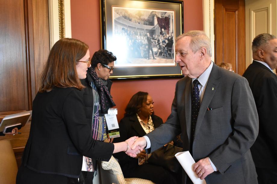 DURBIN MEETS WITH CHILD CARE ADVOCACY GROUPS