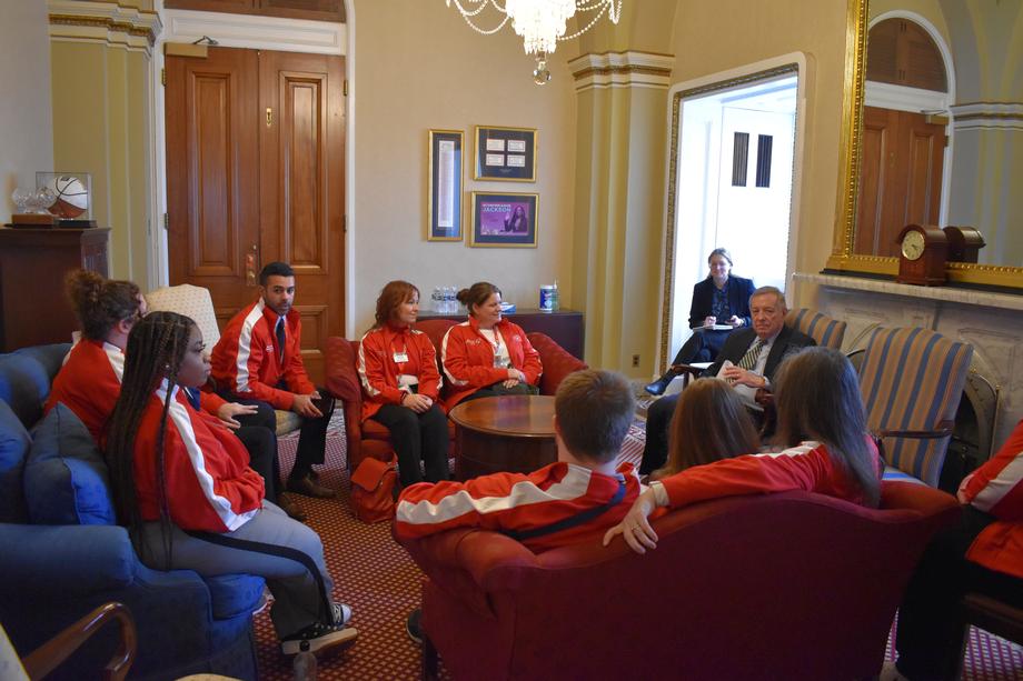 DURBIN MEETS WITH SPECIAL OLYMPICS ILLINOIS