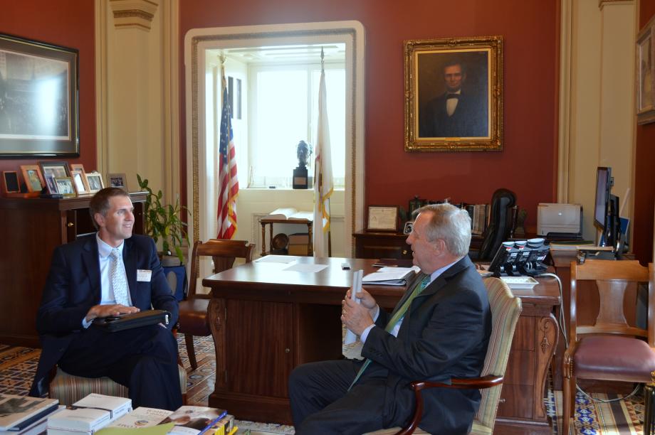 U.S. Senator Dick Durbin (D-IL) met with President of POET Jeff Lautt to discuss biofuels and other renewable fuel issues.