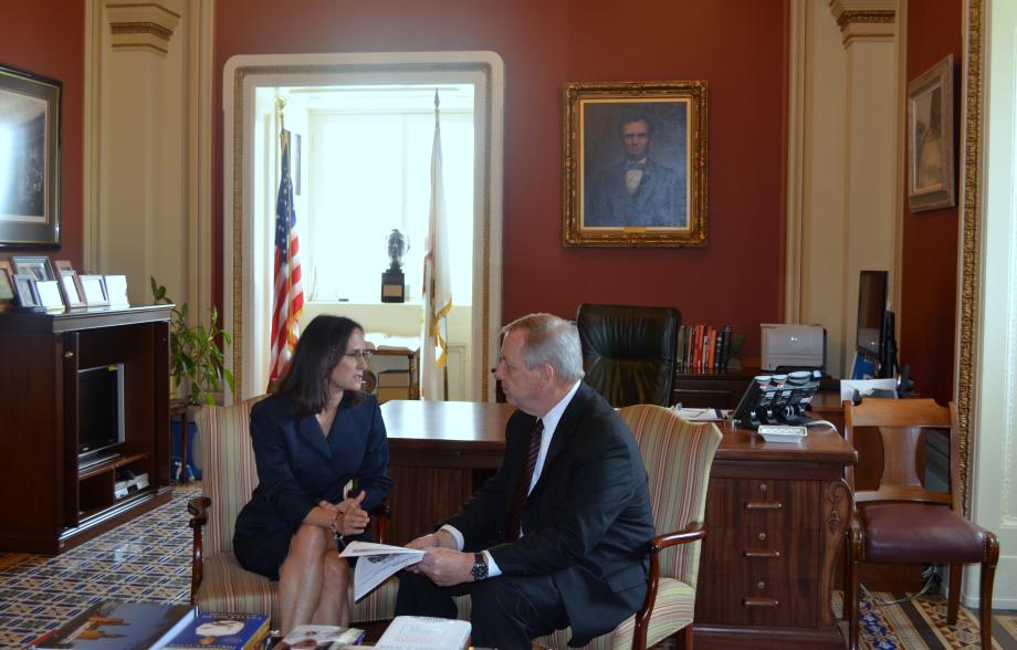 U.S. Senator Dick Durbin (D-Il) met with Illinois Attorney General Lisa Madigan to discuss Corinthian Colleges, Inc. Corinthian is a for-profit college company which is in the process of selling or closing 100 campuses or so across the country. this leaves some 70,000 students 3,300 in Illinois facing great uncertainty.