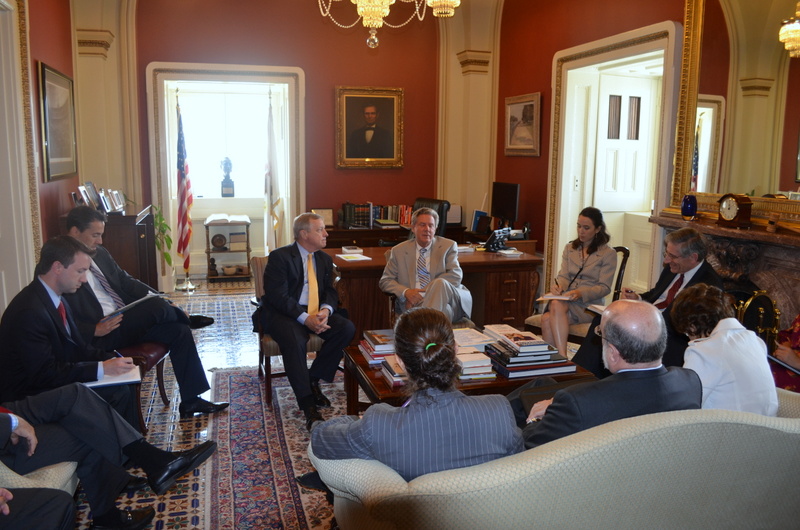 U.S. Senator Dick Durbin (D-IL) and U.S. Representative Frank Pallone (D-NJ) sat down with representatives from Major League Baseball and the MLB Players Association to discuss smokeless tobacco use in the sport.