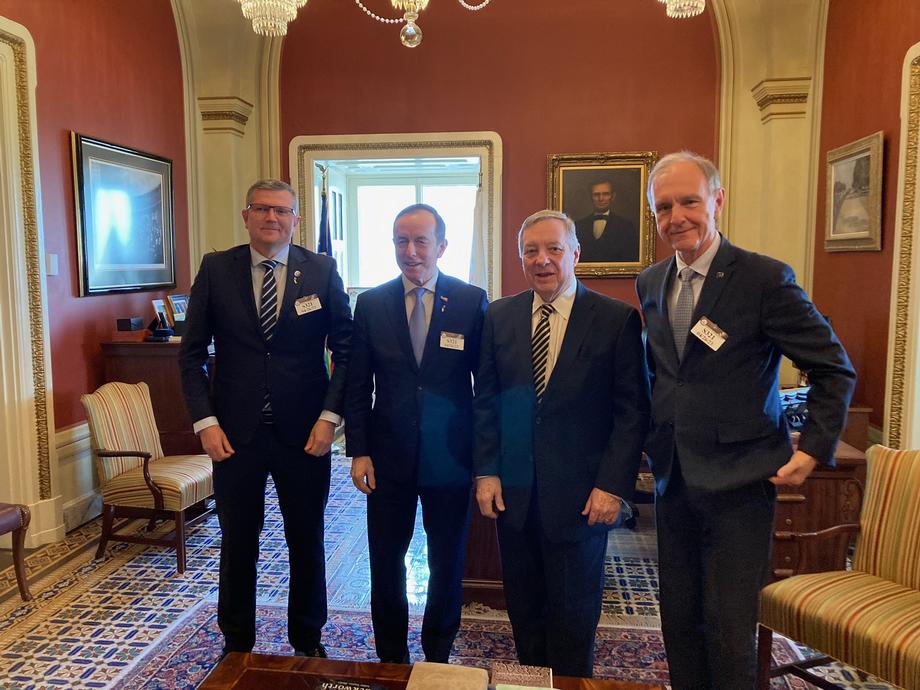 DURBIN MEETS WITH MARSHAL OF THE POLISH SENATE, TOMASZ GRODZKI