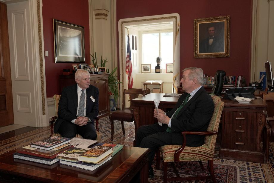 DURBIN MEETS WITH NEW FERMILAB DIRECTOR DURBIN MEETS WITH NEW FERMILAB DIRECTOR