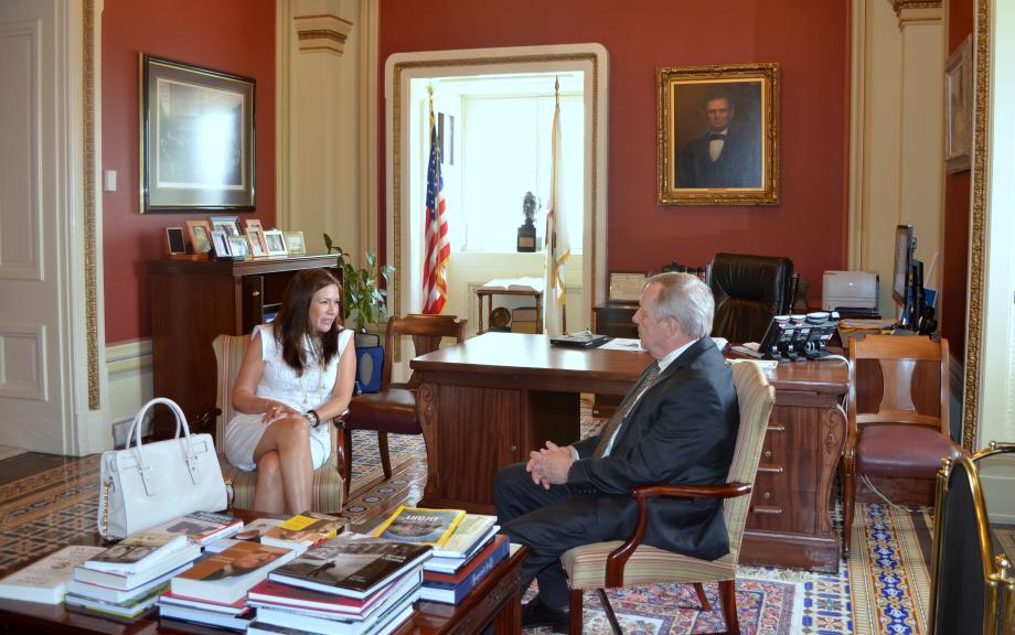 U.S. Senator Dick Durbin (D-IL) met with Ambassador of Ecuador Nathalie Cely to discuss U.S. - Ecuador relations.