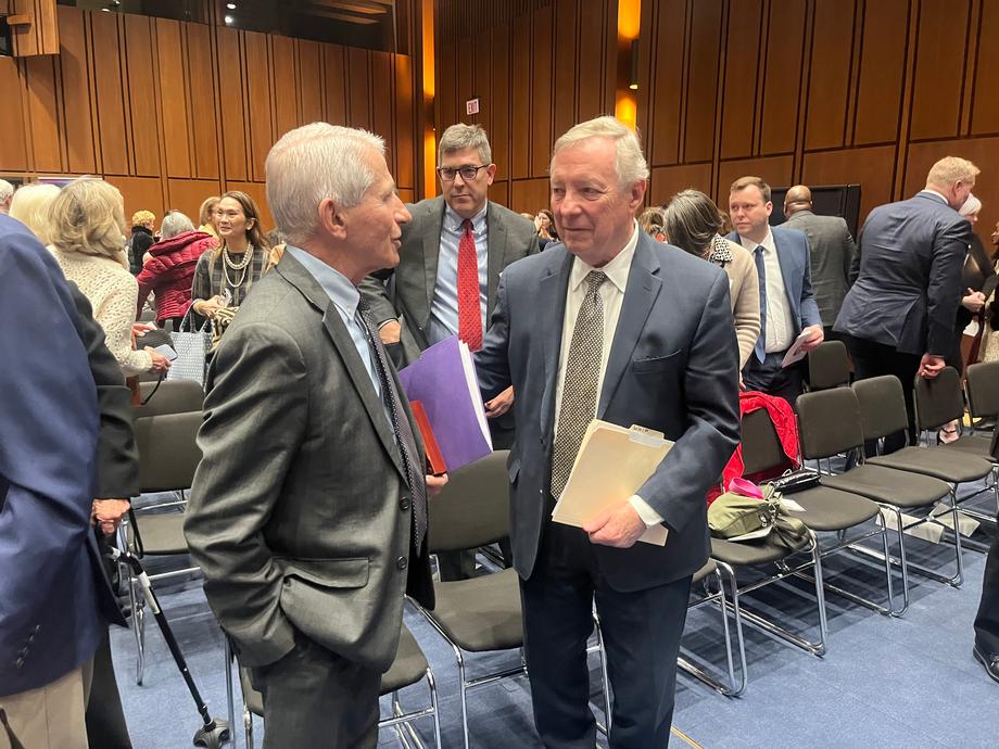 DURBIN DELIVERS REMARKS HONORING DR. FAUCI AS HE RECEIVES THE SENATOR PAUL H. DOUGLAS AWARD FOR ETHICS IN GOVERNMENT