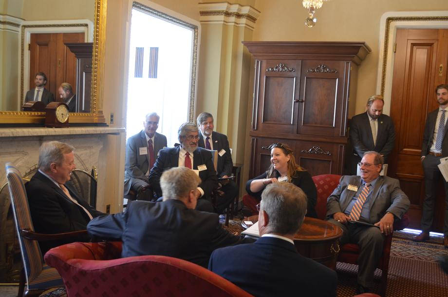 Durbin Meets With Illinois Soybean Growers