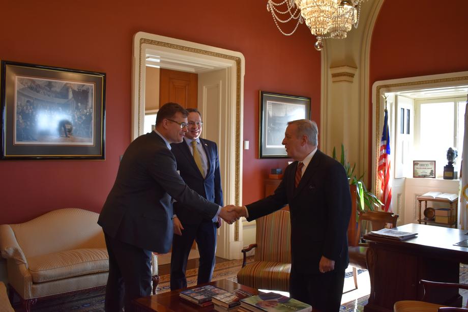 DURBIN MEETS WITH MEMBERS OF LITHUANIA’S PARLIAMENT