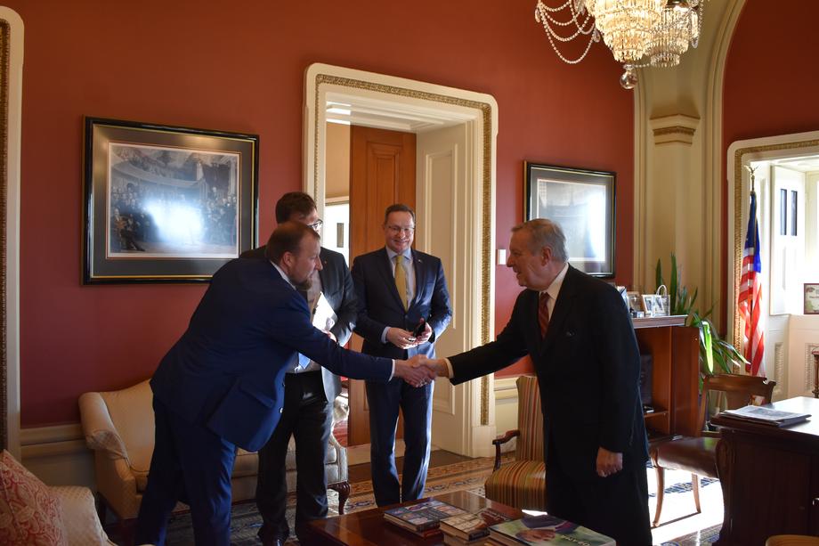 DURBIN MEETS WITH MEMBERS OF LITHUANIA’S PARLIAMENT