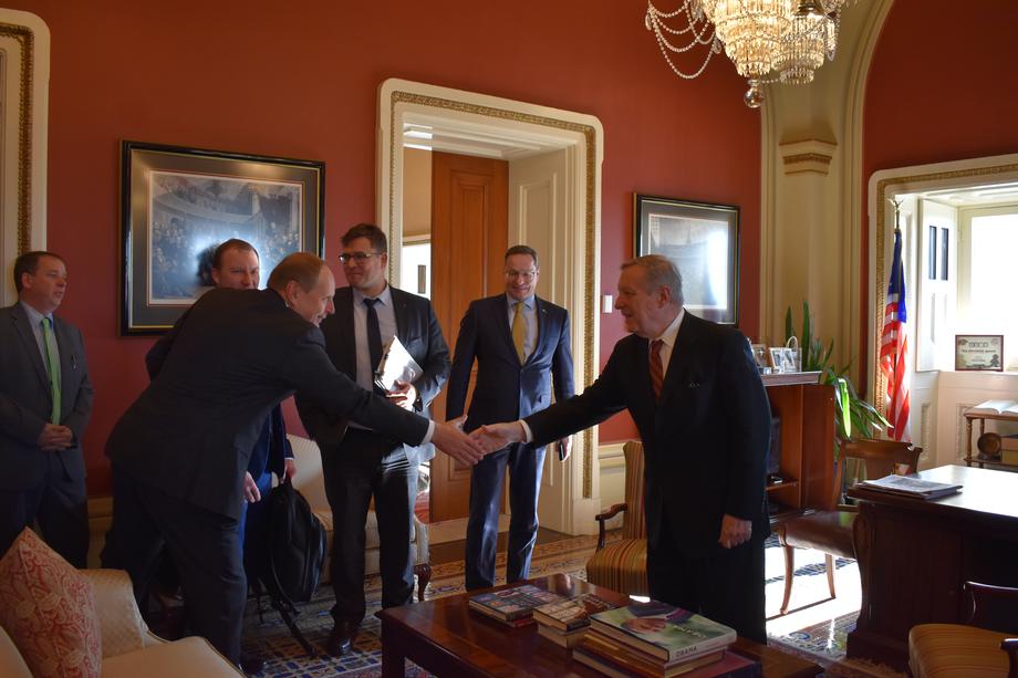 DURBIN MEETS WITH MEMBERS OF LITHUANIA’S PARLIAMENT