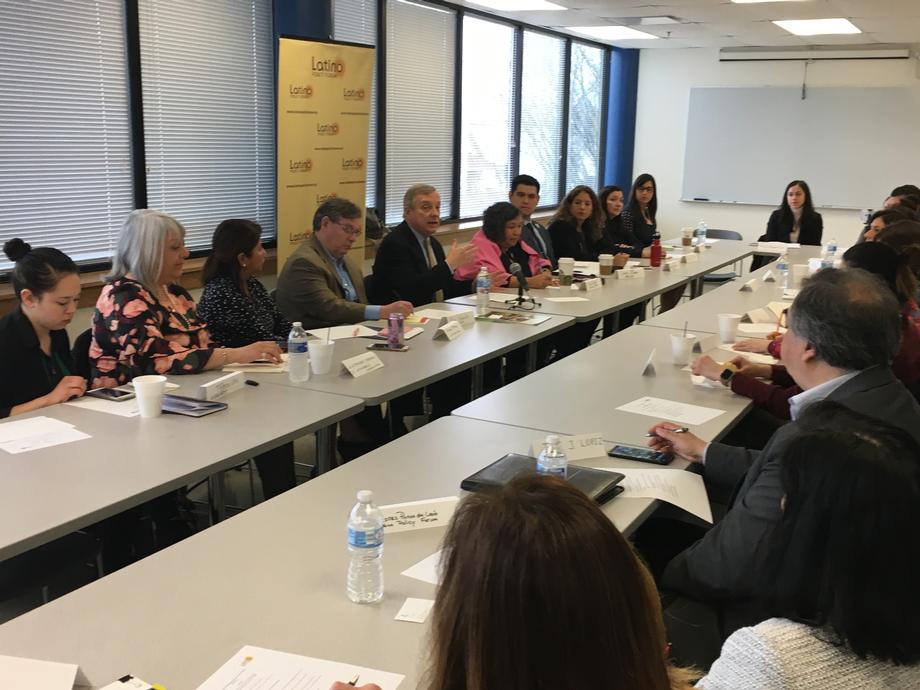 March 29 - Senator Durbin met with members of the Latino Policy Forum to discuss immigration, education, housing, and other issues important to the community