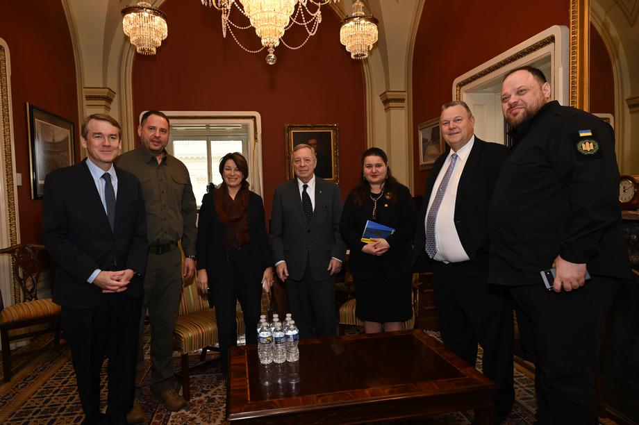 DURBIN, TESTER, BENNET, KLOBUCHAR MEET WITH UKRAINE’S SPEAKER OF THE PARLIAMENT
