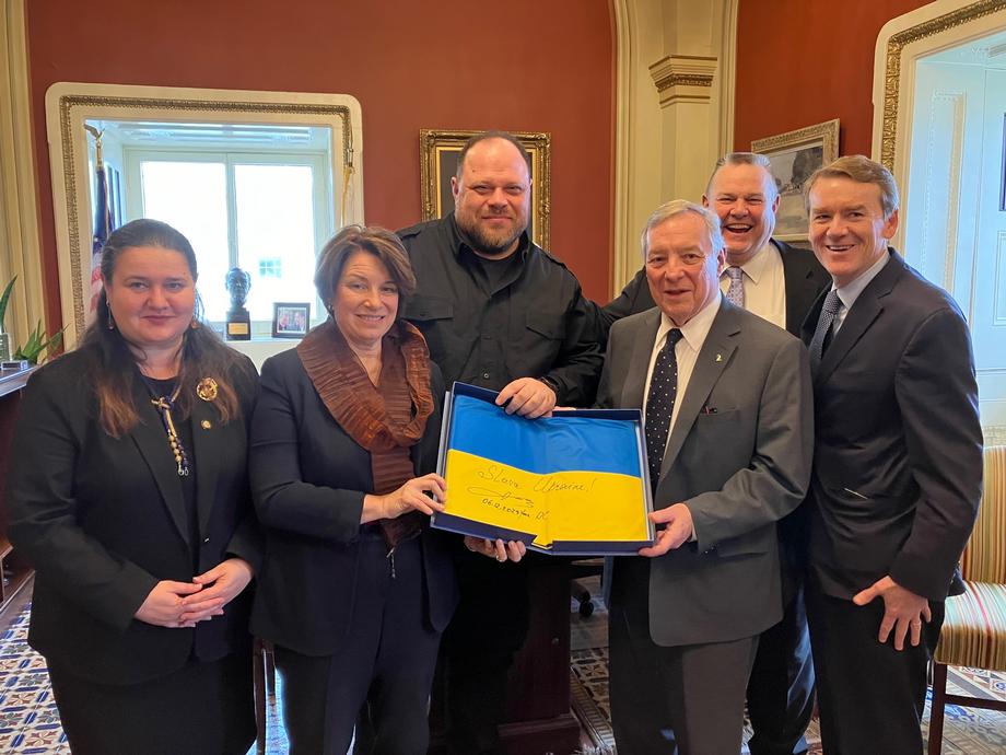 DURBIN, TESTER, BENNET, KLOBUCHAR MEET WITH UKRAINE’S SPEAKER OF THE PARLIAMENT