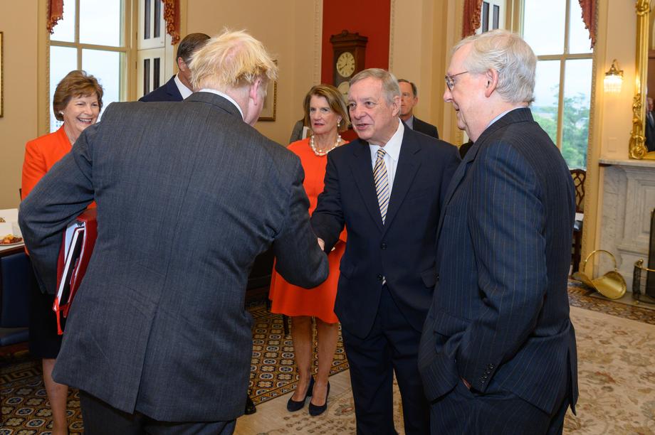 Durbin Meets British Prime Minister Boris Johnson