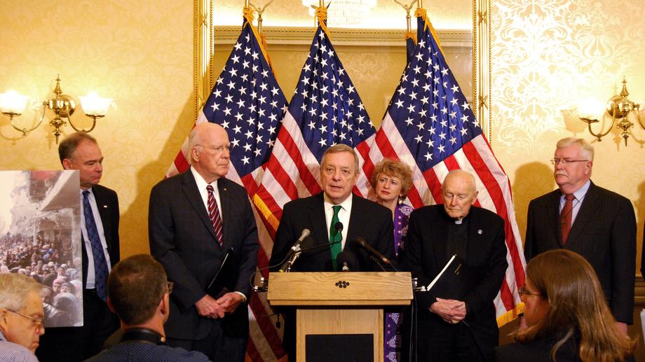 December 8, 2015 - I joined Senators Leahy and Kaine in urging Congress not to shut the door on Syrian Refugees.