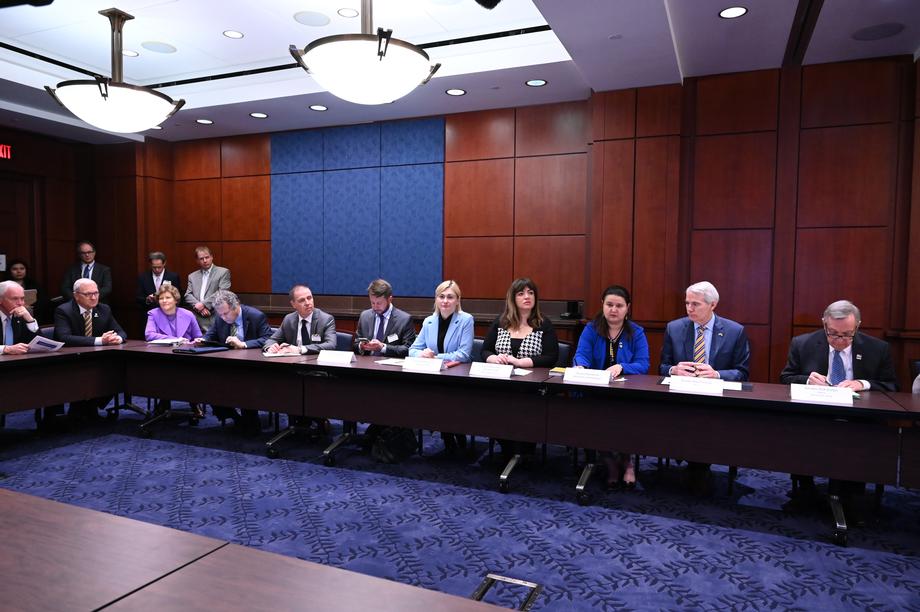 DURBIN, PORTMAN, UKRAINE CAUCUS MEET WITH MEMBERS OF THE UKRAINIAN PARLIAMENT 