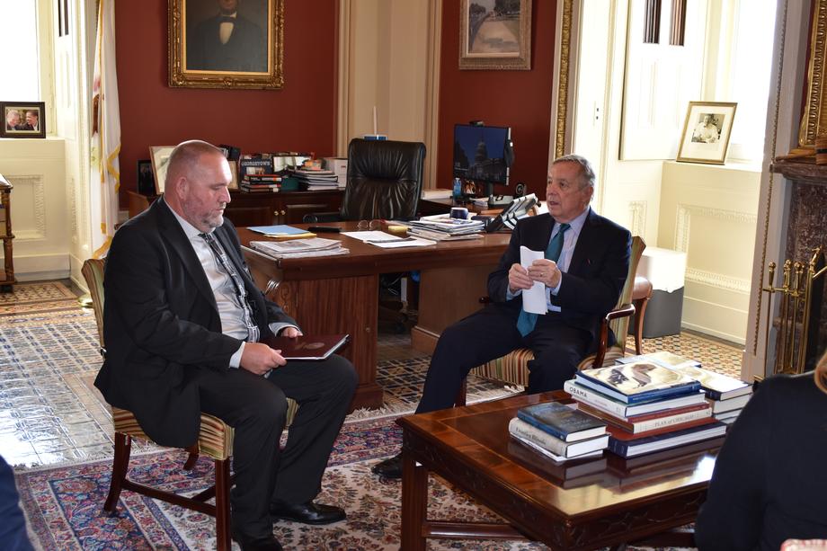 FOLLOWING ANNUAL BUREAU OF PRISONS OVERSIGHT HEARING, DURBIN MEETS WITH FEDERAL CORRECTIONS UNION LEADERS