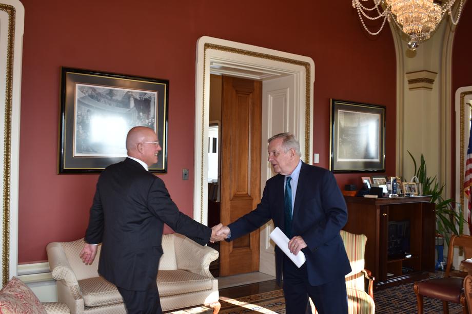 DURBIN MEETS WITH HOME DEPOT CEO TO DISCUSS SWIPE FEES