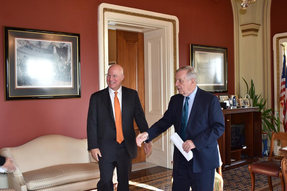 DURBIN MEETS WITH HOME DEPOT CEO TO DISCUSS SWIPE FEES