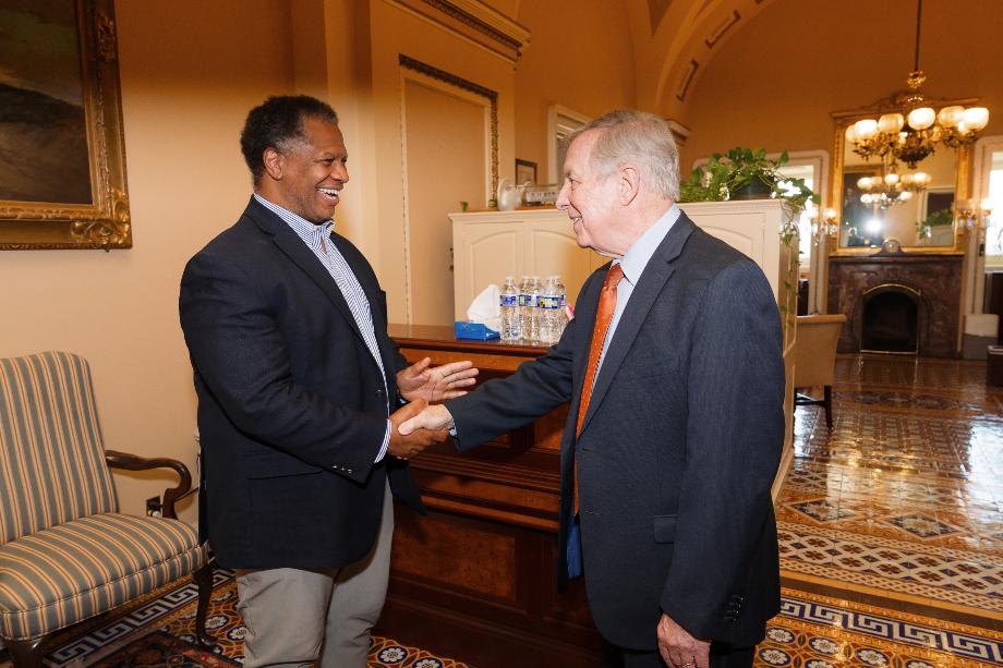 DURBIN MEETS WITH THE ASSOCIATION OF AMERICAN CANCER INSTITUTES DURBIN MEETS WITH THE ASSOCIATION OF AMERICAN CANCER INSTITUTES