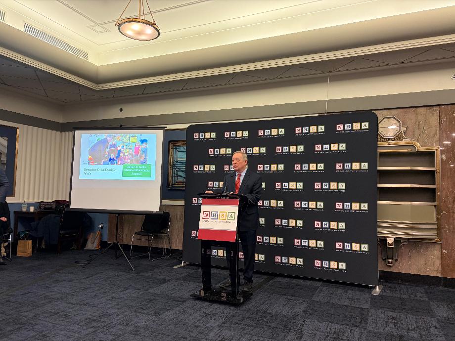 DURBIN DELIVERS REMARKS AS HE IS PRESENTED NATIONAL HEAD START ASSOCIATION LIFETIME ACHIEVEMENT AWARD