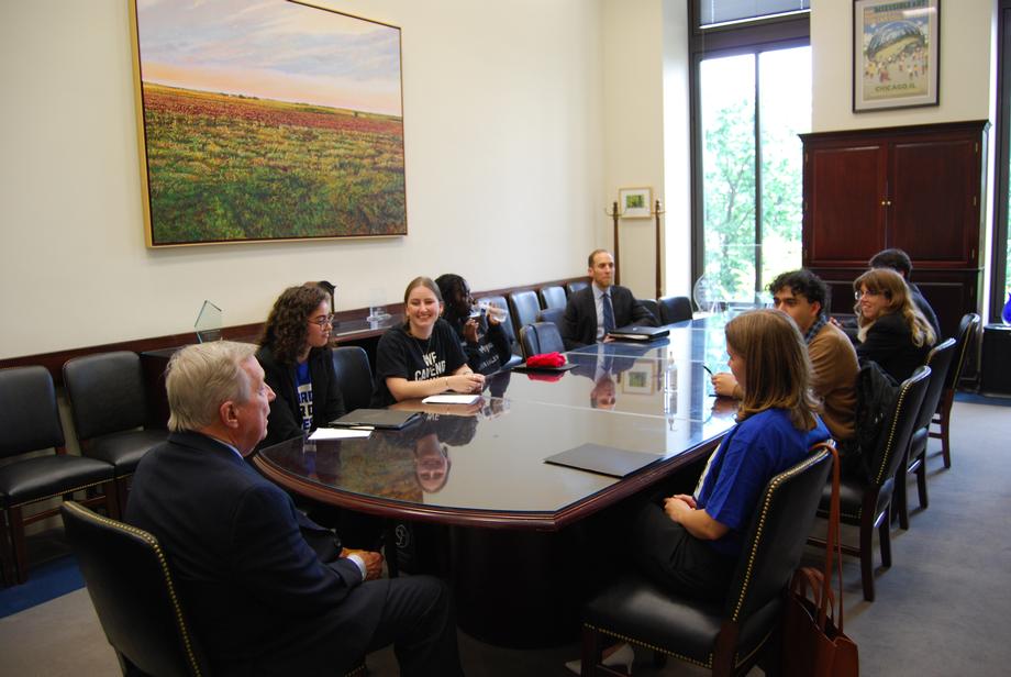 DURBIN MEETS WITH MARCH FOR OUR LIVES TO DISCUSS COMMON SENSE GUN LEGISLATION