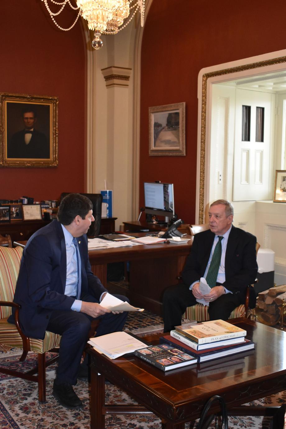 DURBIN DISCUSSES LANDMARK GUN SAFETY LAW IMPLEMENTATION, DOJ FIREARMS RULE WITH ATF DIRECTOR DETTELBACH