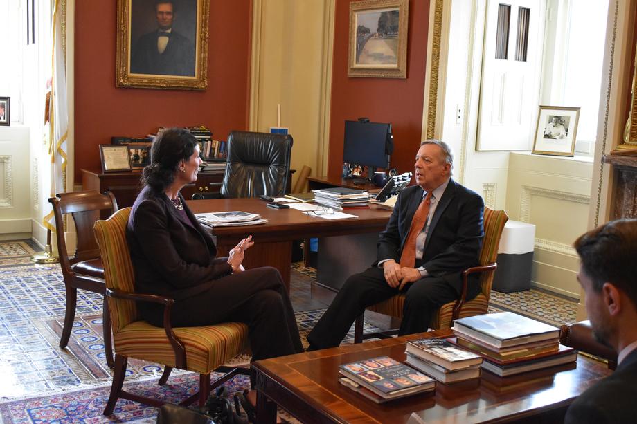 DURBIN MEETS WITH BOP DIRECTOR PETERS