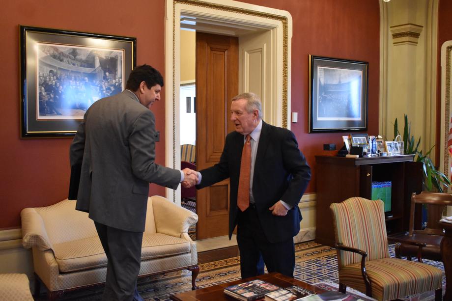 DURBIN MEETS WITH ATF DIRECTOR DETTELBACH